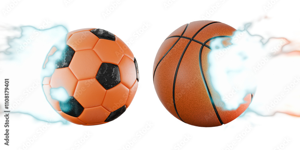 Obraz premium basketball on transparent background