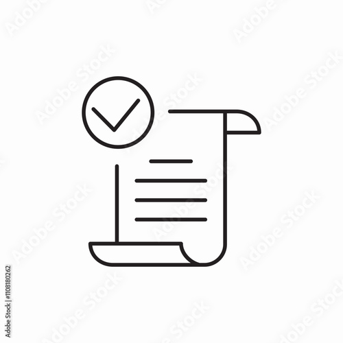 approved document icon sign vector
