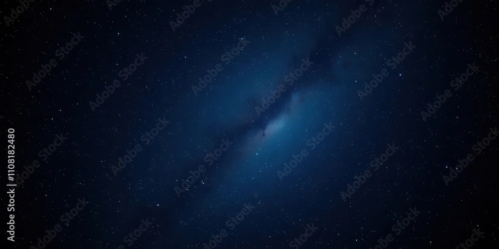 Obraz premium Night sky filled with sparkling stars against a dark black background, galaxy, space
