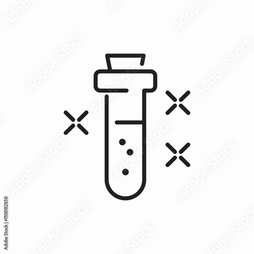 test tube icon sign vector