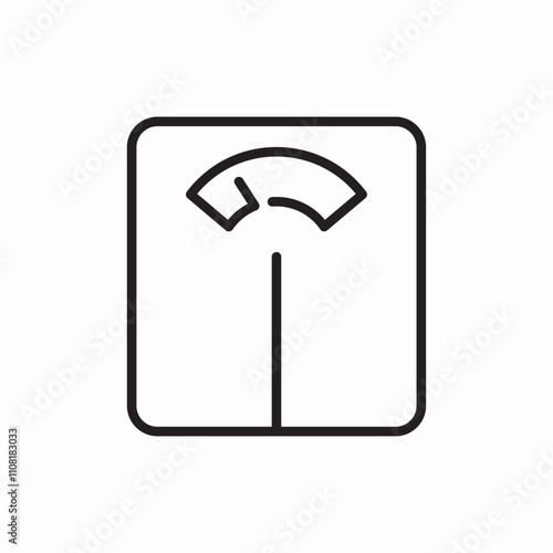 weight scale icon sign vector