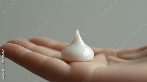 Beautician holding moisturizing cream for skincare treatment