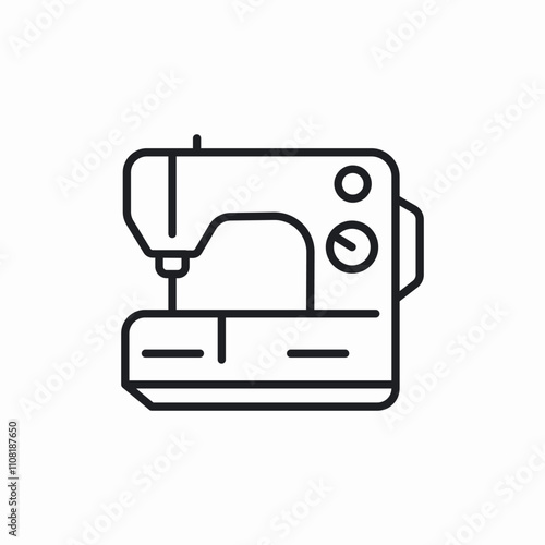 sewing machine icon sign vector