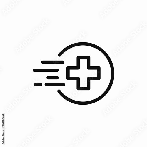 fast medical help icon sign vector