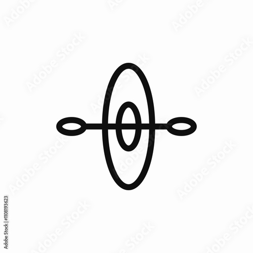 kayak sport icon sign vector