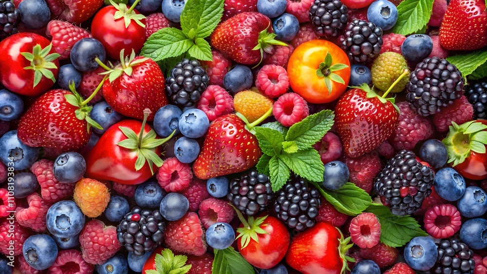 Fototapeta premium fruit and berries
