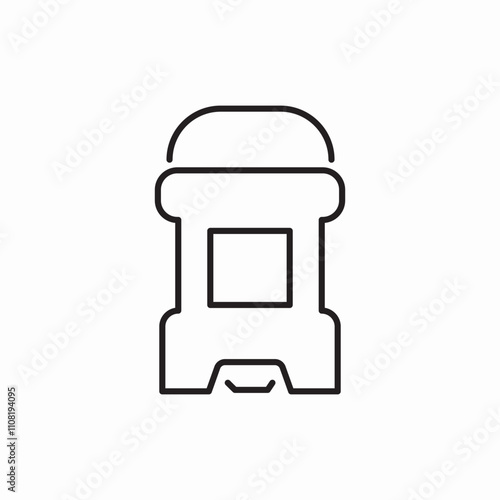 roll on deodorant icon sign vector