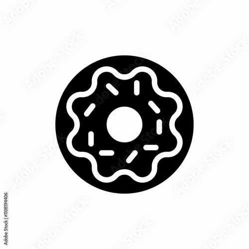 sweat donut icon sign vector