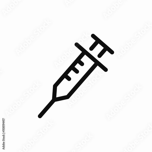 syringe injection icon sign vector