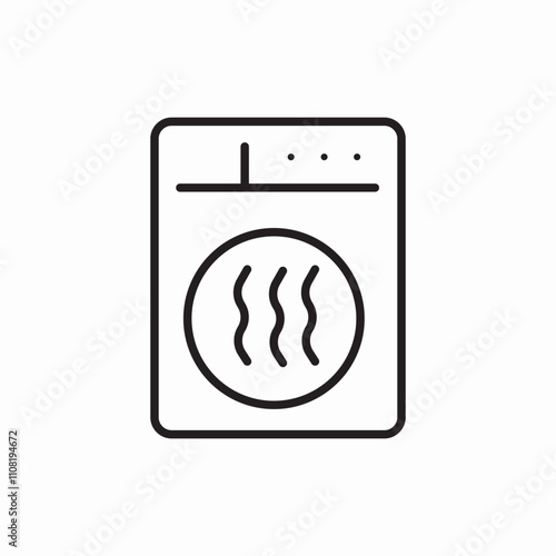 washing machine laundry icon sign vector
