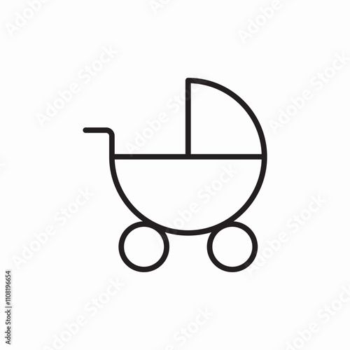 baby transport icon sign vector