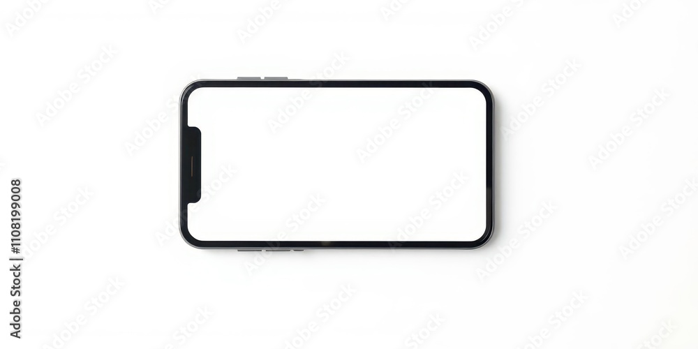Smartphone with four square post layout mockup on a white background, device, photo Smartphone with four square post layout mockup on a white background, device, photo