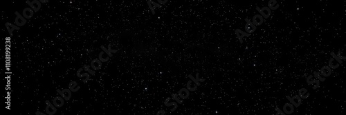 Starry night sky with twinkling stars against a black backdrop, tranquil, bright