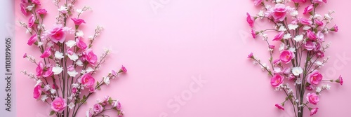 Vintage style artificial flowers wall background with a mix of pink, white, and purple flowers, perfect for a romantic photo shoot or wedding backdrop, wedding, photo shoot