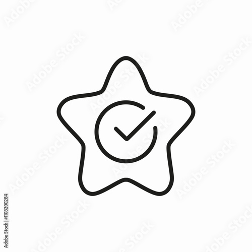 star check mark icon sign vector