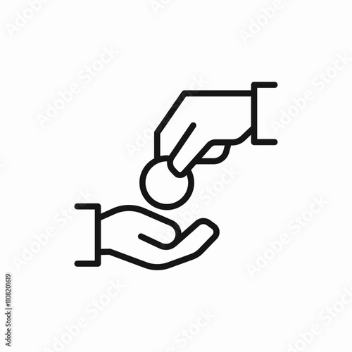 charity money give icon sign vector
