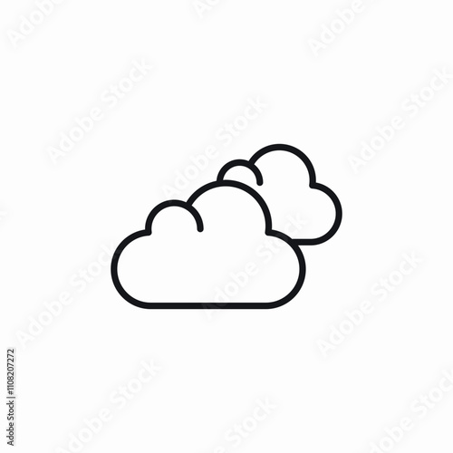 cloud weather icon sign vector