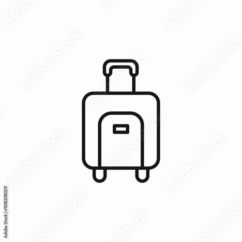 luggage baggage icon sign vector