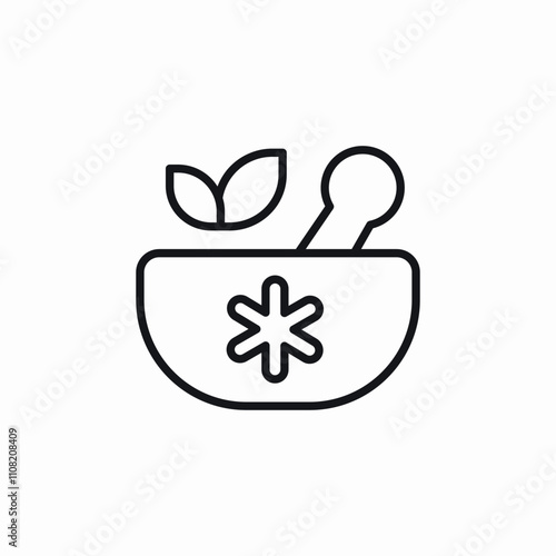 mortar pestle icon sign vector