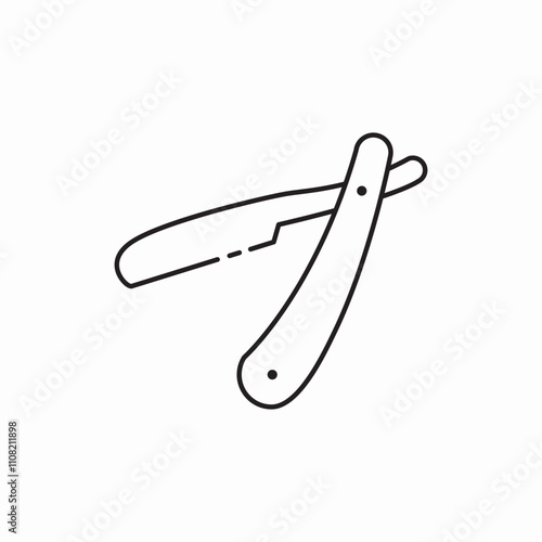 blade shave icon sign vector