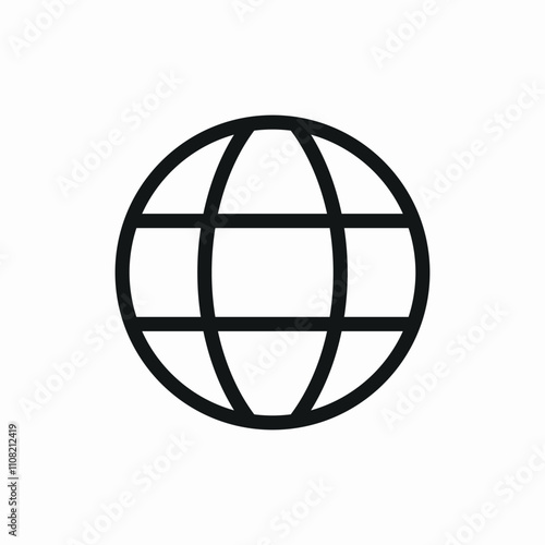 globe web internet icon sign vector