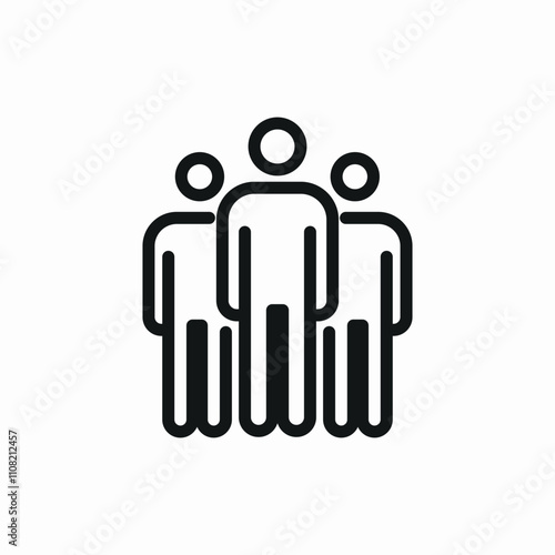 group people icon sign vector