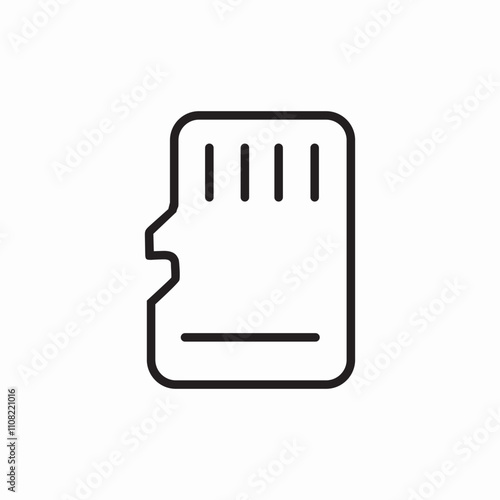 sd memory card icon sign vector