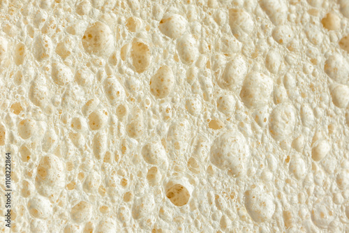 Kitchen cellulose sponge texture close-up. Eco-friendly lifestyle concept backround