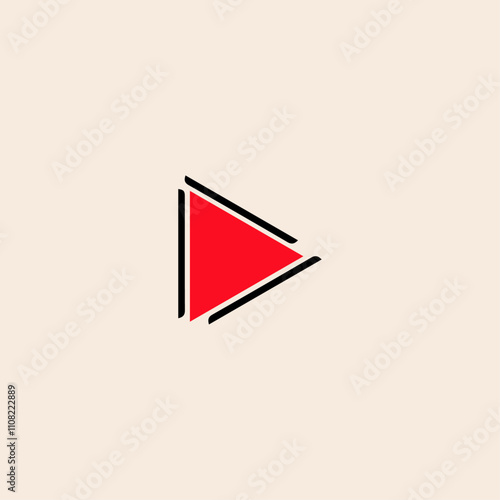 Free Download Triangle, frame geometric symbol simple logo vector design. - GFXLoad