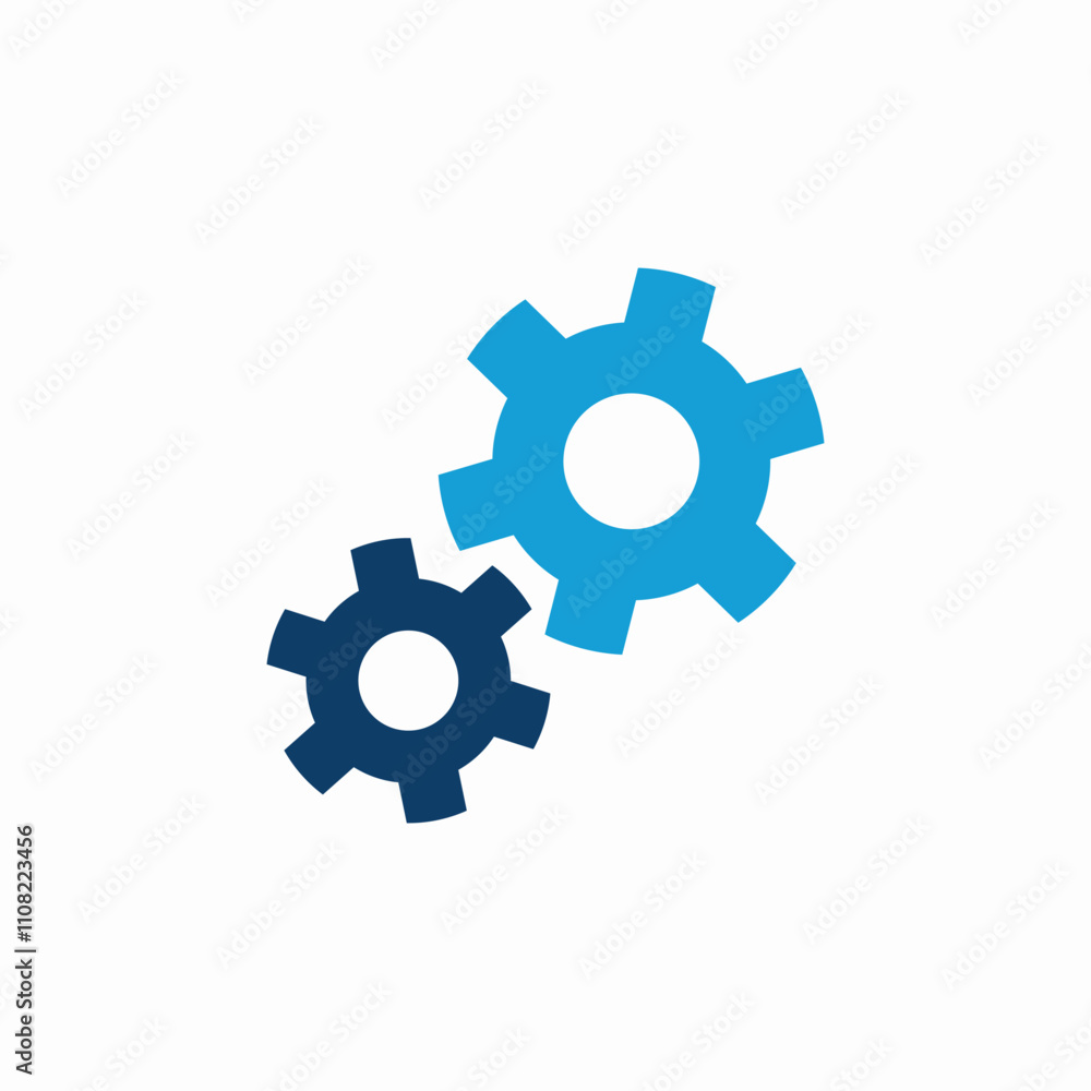 configuration gears icon sign vector configuration gears icon sign vector