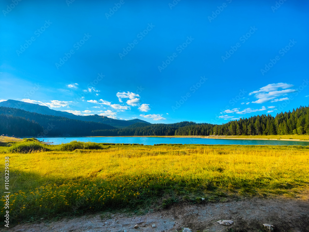 Fototapeta premium The Black lake in Montenegro