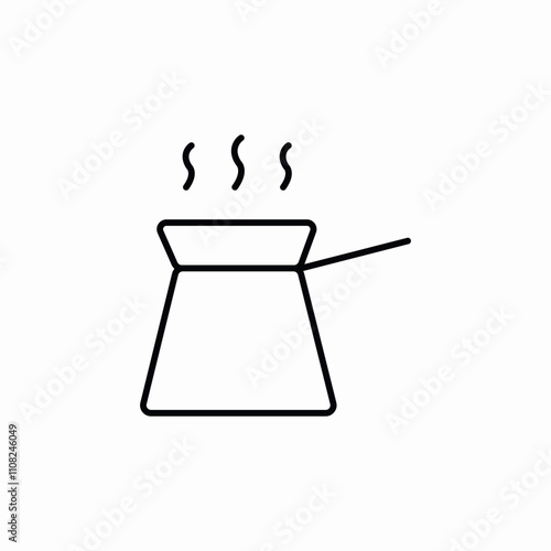 coffee turk icon sign vector