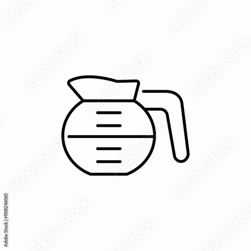 coffee pot icon sign vector