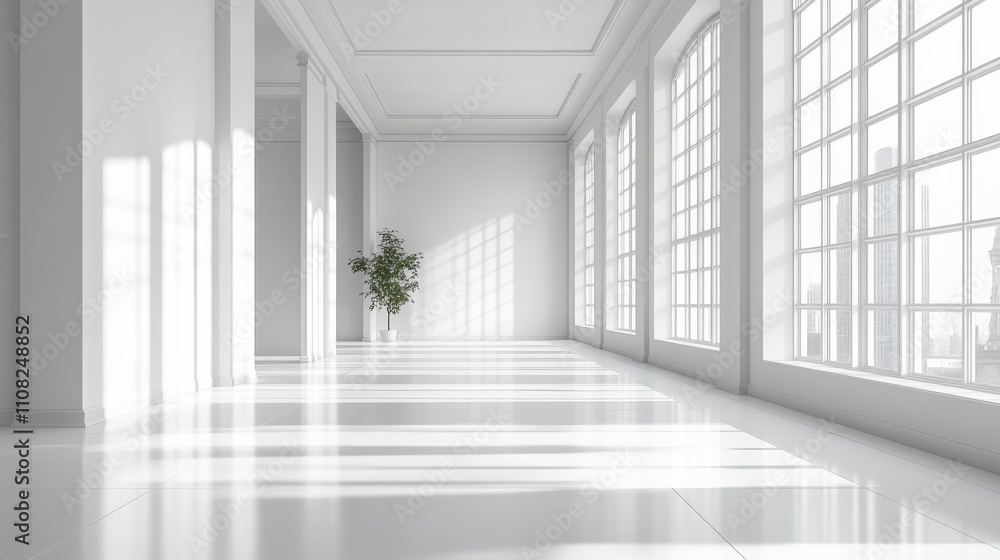 Fototapeta premium Bright Minimalist Interior