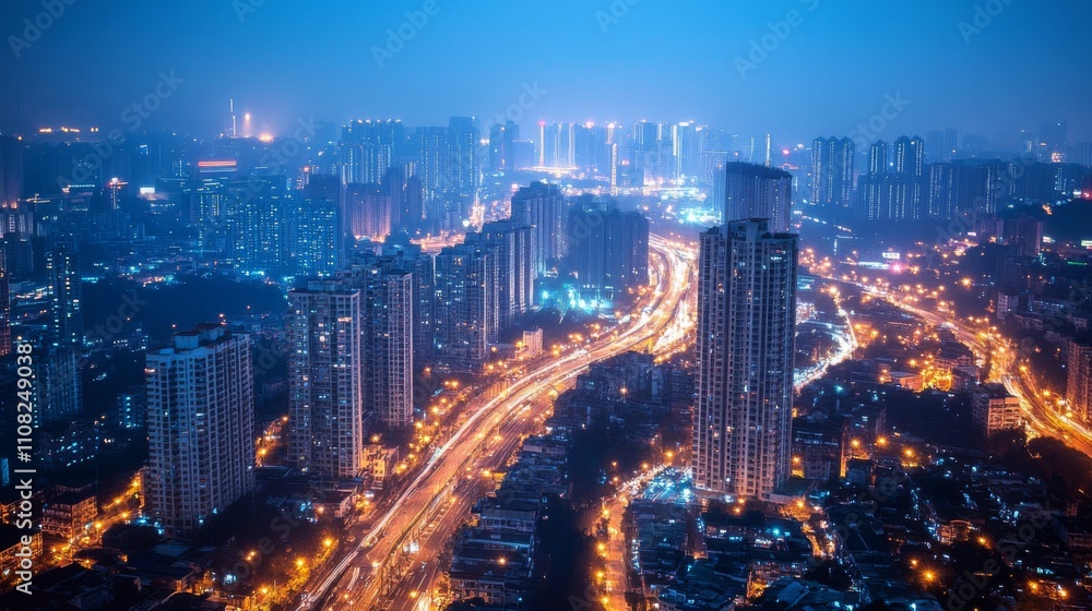Obraz premium Cityscape Night View