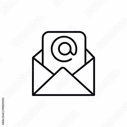 mail letter icon sign vector