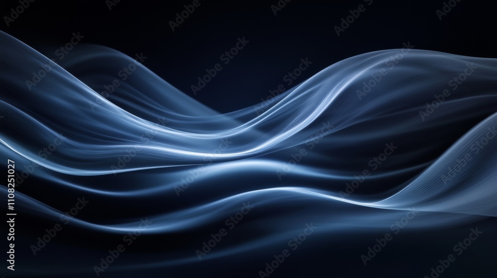 Fototapeta premium Abstract Light Waves in Motion