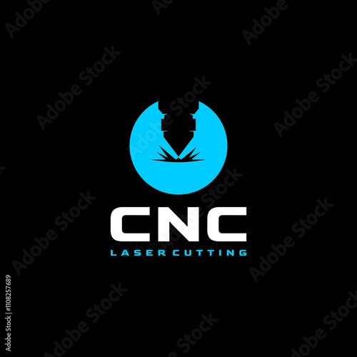 Laser cutting logo design, laser cutting vector, CNC, vintage laser cutting