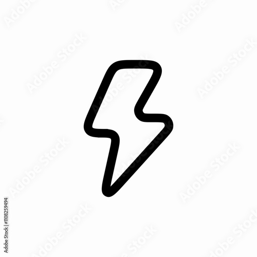 bolt lightning icon sign vector