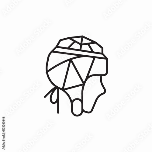 rugby helmet icon sign vector