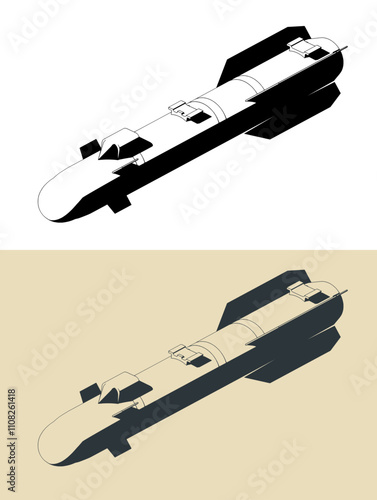 Hellfire missile illustrations