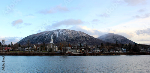 Mont-St-Hilaire from across the Richelieu River in Quebec
