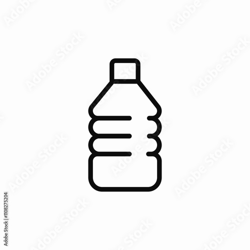 plastic bottle icon sign vector