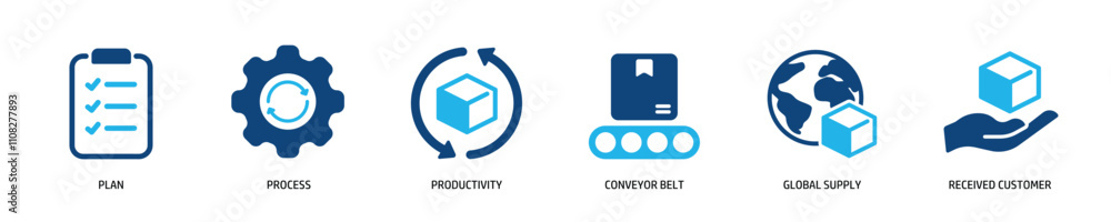 Set of glyph solid icons related supply chain management. Perfect pixel on transparent background Set of glyph solid icons related supply chain management. Perfect pixel on transparent background