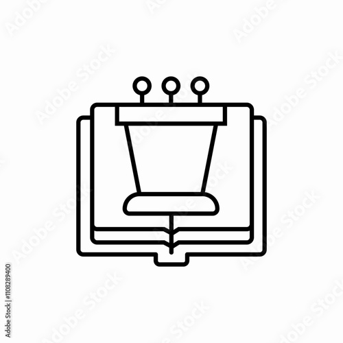 speech book icon sign vector