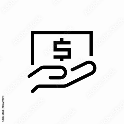 money payment cash icon sign vector