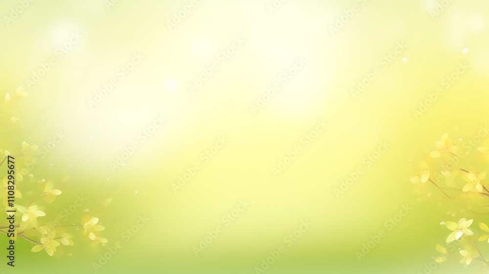 Delicate Yellow Blossoms Springtime Pastel Background Delicate Yellow Blossoms Springtime Pastel Background