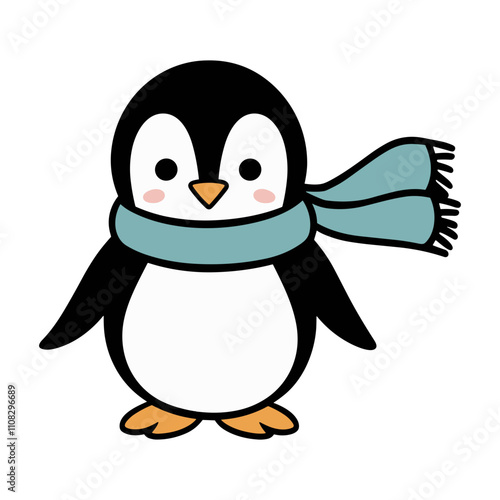 Penguin with Scarf