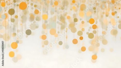 Abstract Background of Hanging Blurred Circles