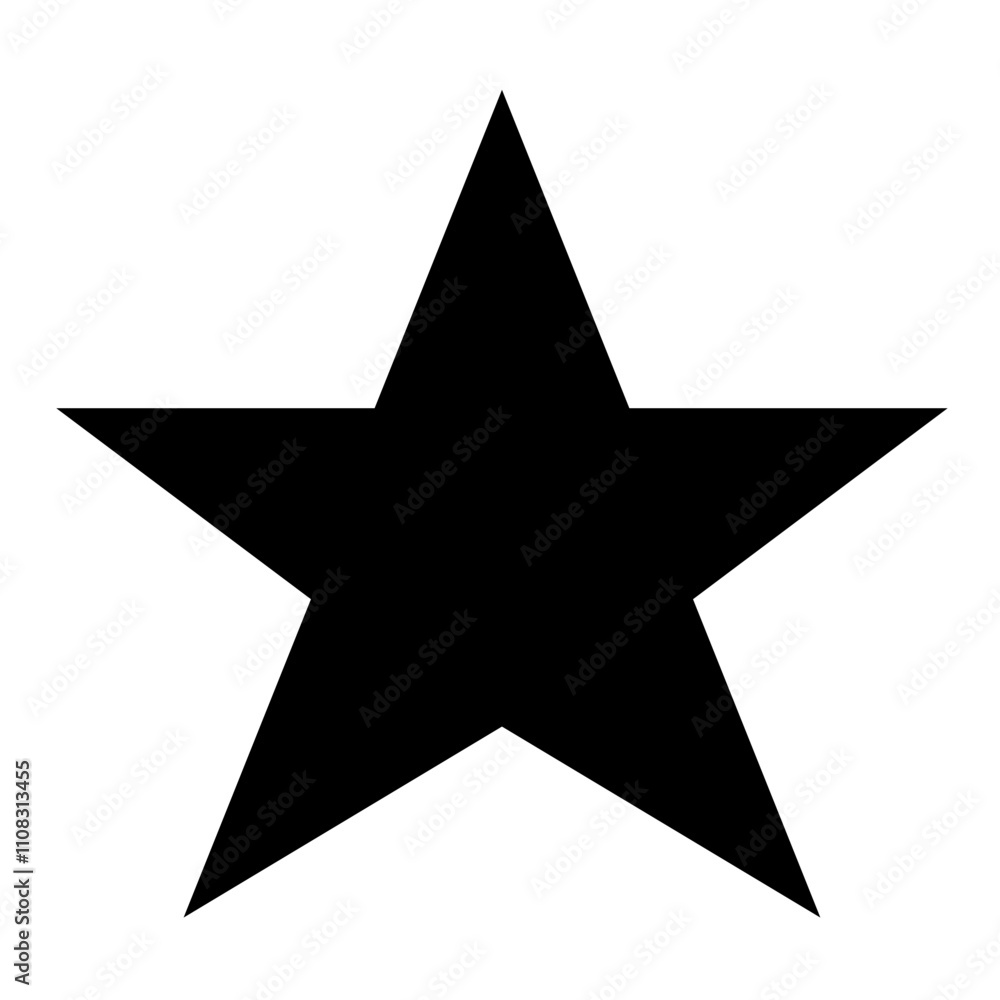 Obraz premium simple vector illustration of a star with sharp edges and a modern look